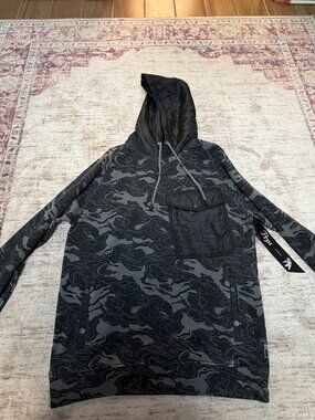 Prps Black & Gray Men's Camo Hoodie Size L-Brand New